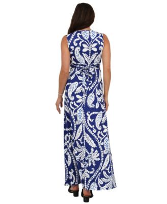 free online dress up ZAPAKASA Women Dusty Blue Chiffon Long Wedding Guest Dress with Ruffles  Deep V-Neck A Line Sleeveless Prom Dress