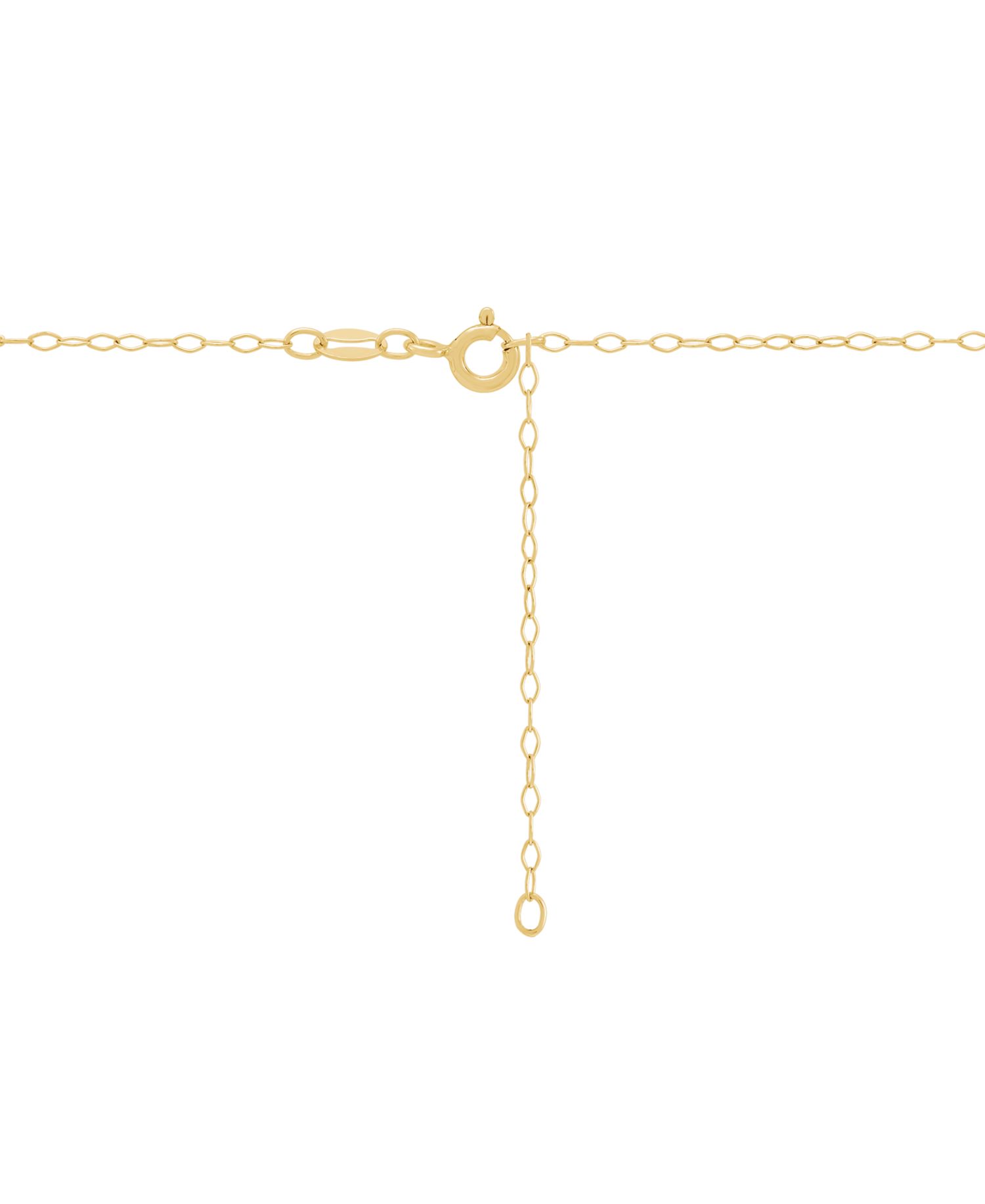 Created Emerald (1-5/8 ct. t.w.) and Created White Sapphire (1/4 ct. t.w.) Pendant Necklace in 14k Yellow Gold-Plated Sterling Silver
