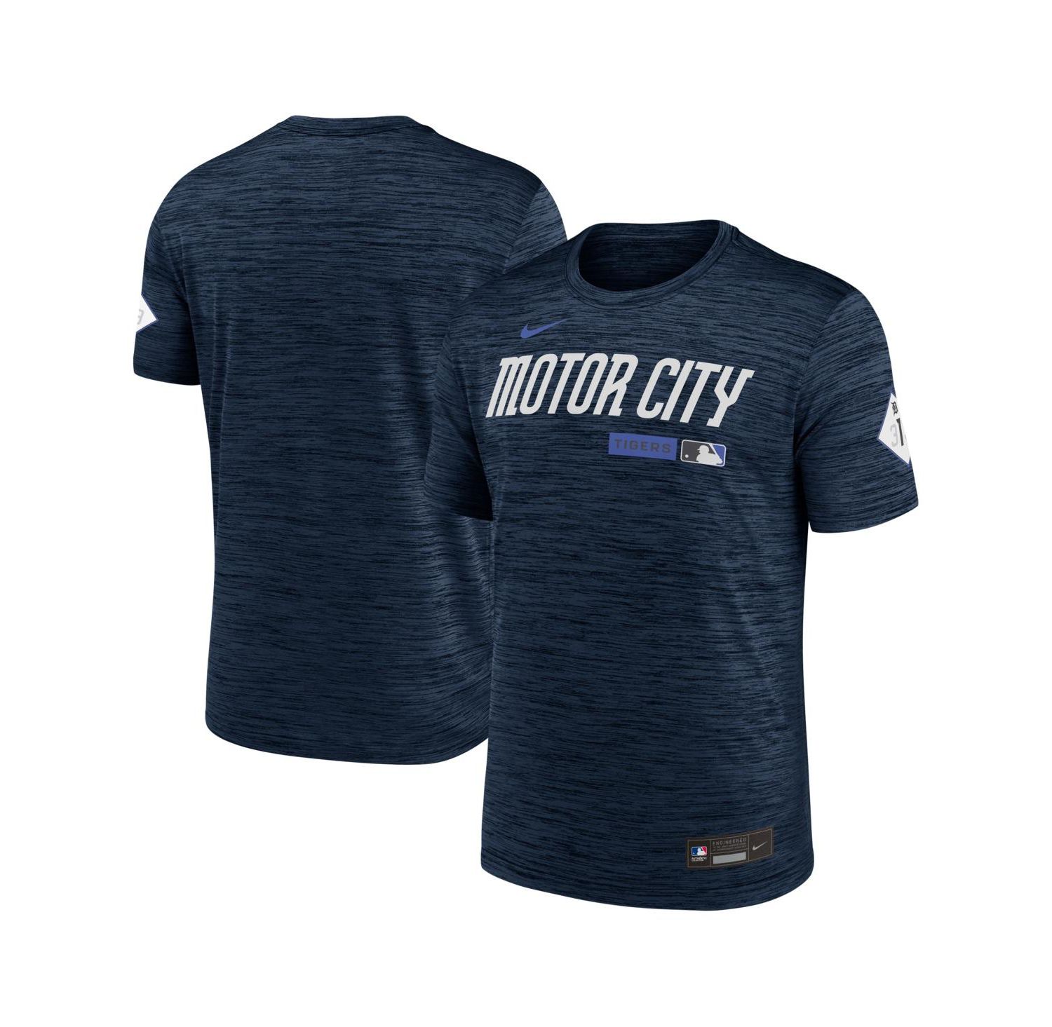 Men's Navy Detroit Tigers Authentic Collection City Connect Velocity Dri-FIT T-Shirt