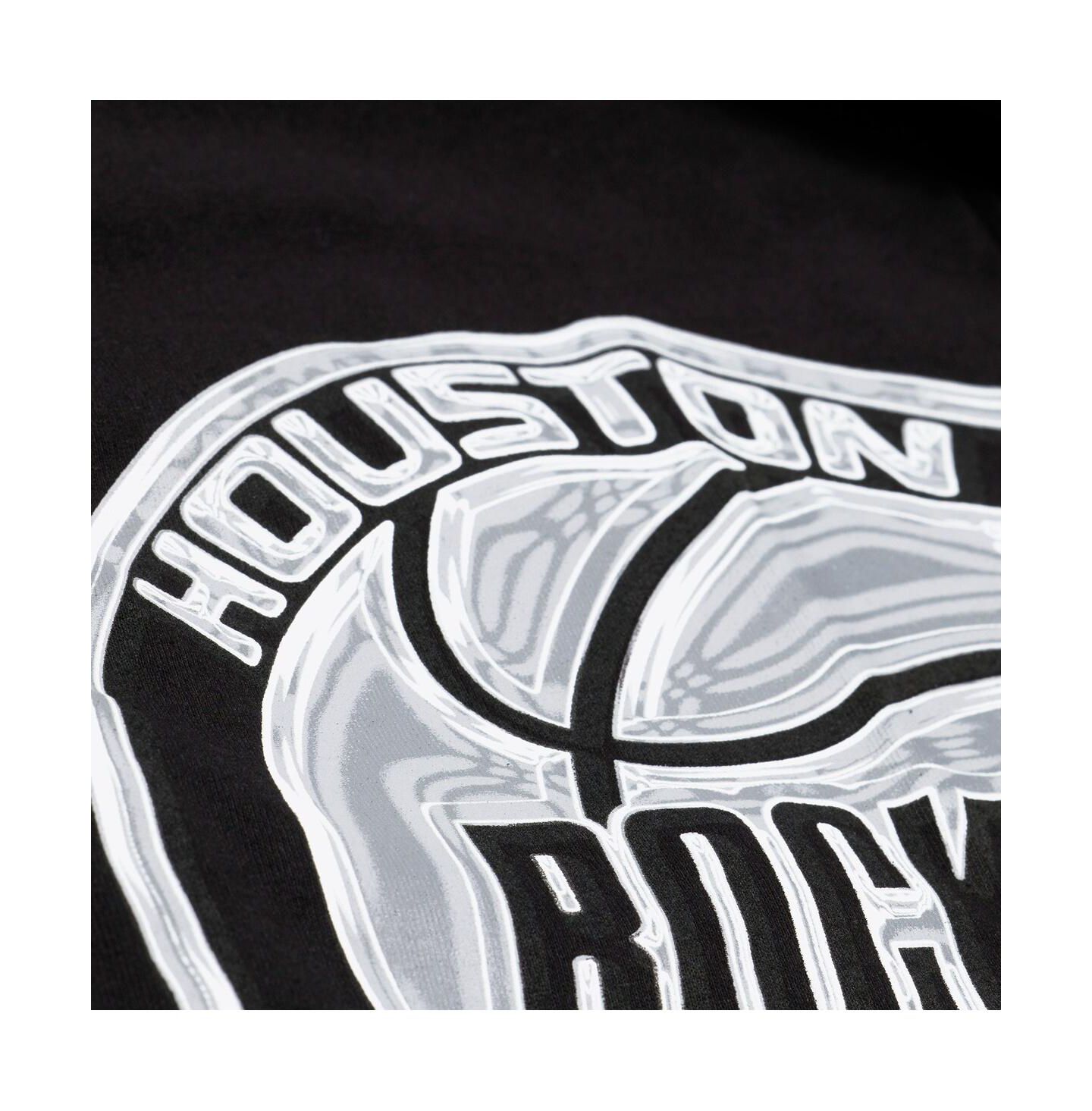 Мужская футболка Mitchell & Ness Black Houston Rockets Chrome Heritage — фото 2