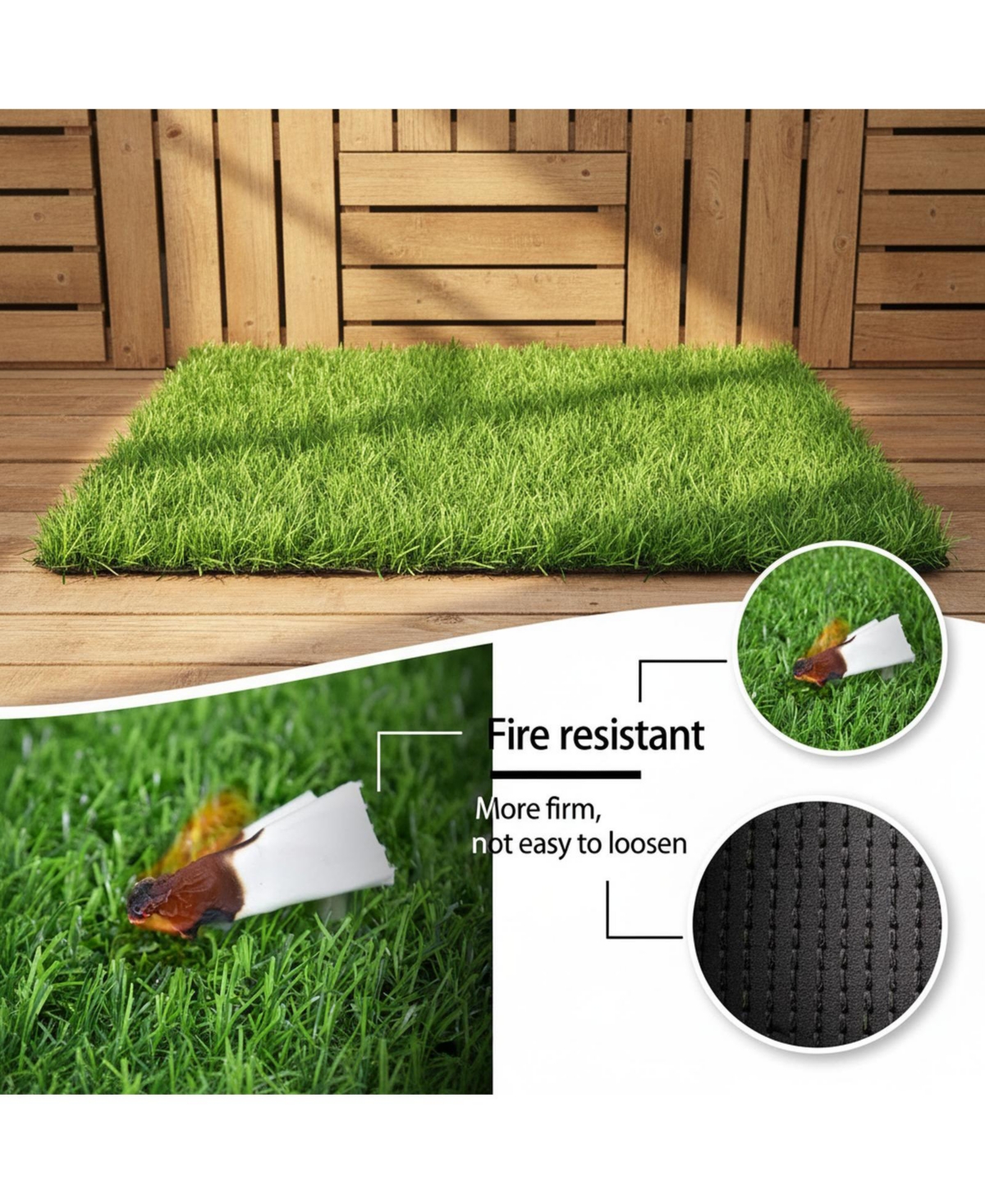 Aronkl Dog Grass Pad Artificial Potty Training Mat Indoor Outdoor Easy Clean