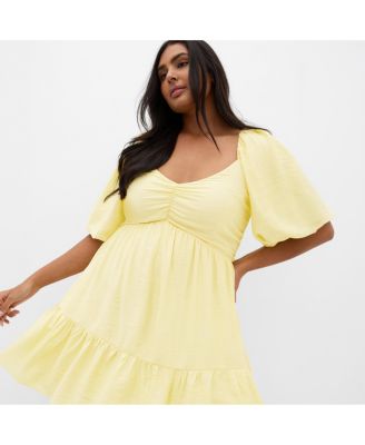 women's Plus Size Mindy Babydoll Mini Dress