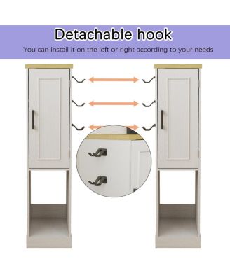 44.49" Slim AV Media Stand with 2 Drawers & 3 Hooks