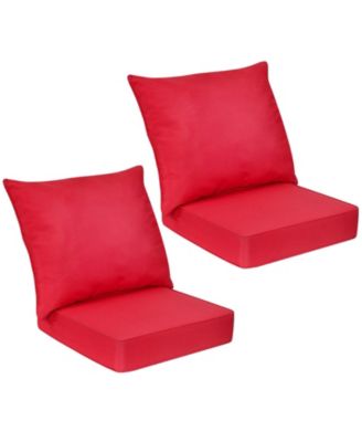 Deep Seat Chair Cushion Pads with Ties for Indoor and Outdoor