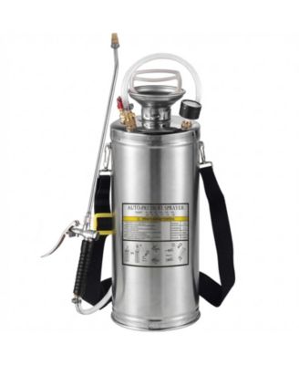 2Gal Stainless Steel Sprayer, 20" Wand, Adjustable Nozzle for Gardening