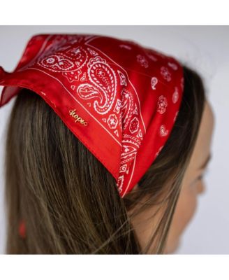 Women's Satin Paisley Headscarf