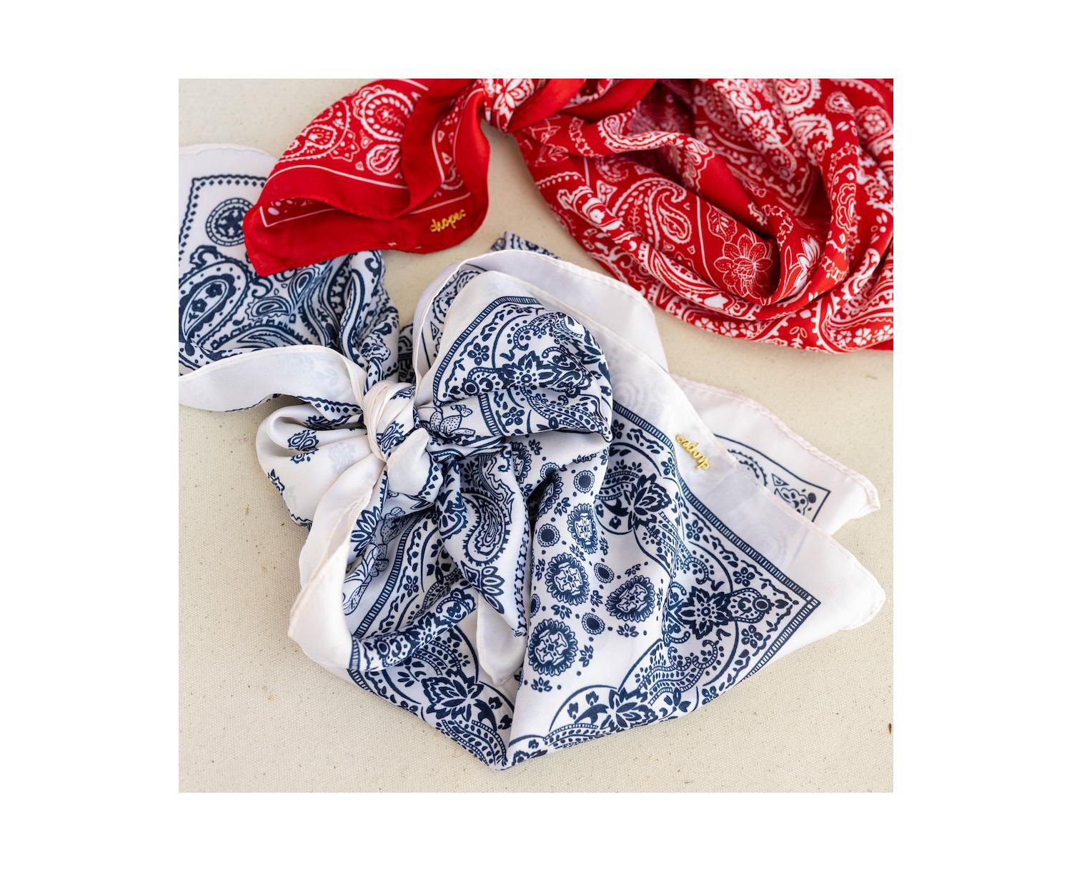 Women's Satin Paisley Headscarf