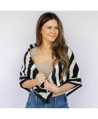 Women's Satin Striped Headscarf