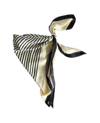 Women's Satin Abstract Line Headscarf