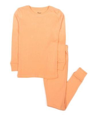 Toddler Matching Family Two Piece Cotton Long Sleeve Solid Color Pajamas 2T-5T