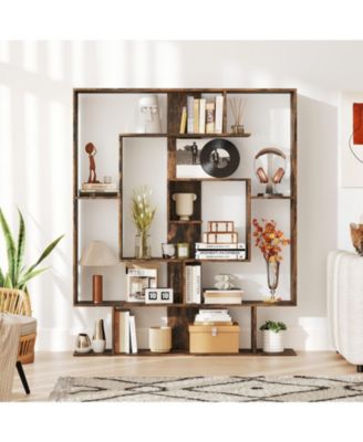 7-Tier Open Display Bookshelf Rack for Home Office, 49.5 x 8.5 x 59