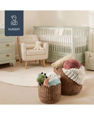 Scalloped 3PC Water Hyacinth Nesting Baskets