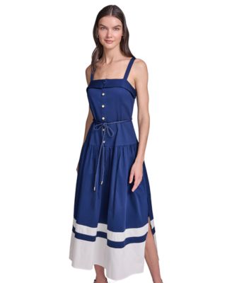 Women's Colorblock Fit & Flare Dresses | Macy's