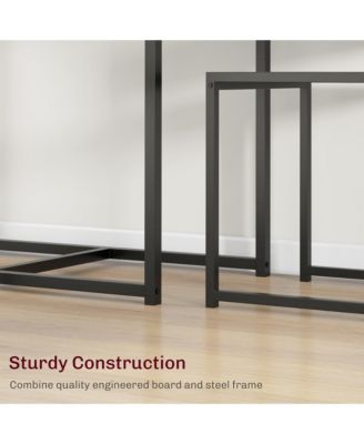 3-Piece Industrial Dining Table Set for 2 Kitchen Table and Chairs