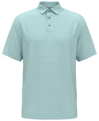Men's Heathered Stripe Golf Polo Shirt