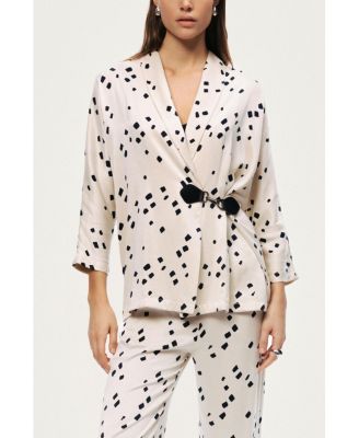Women's Printed Wrap Jacket