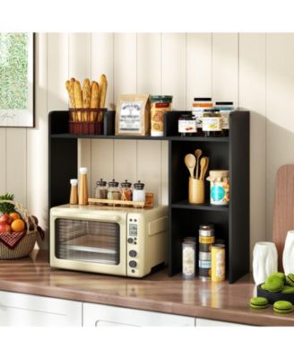 3-Tier Desktop Bookshelf with 4 Shelves, 37 x 10 x 29