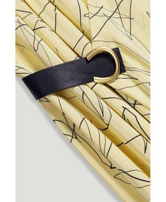 Women's Printed Halter Midi Dress