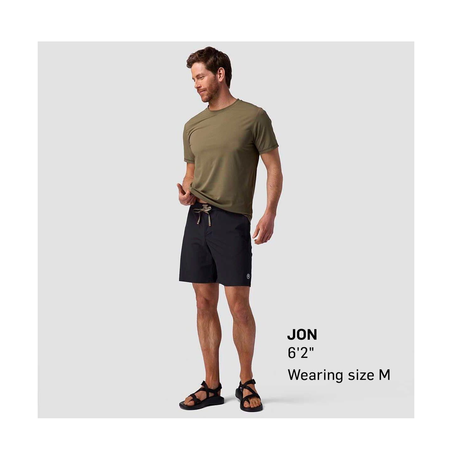 Мужские шорты Backcountry Tahoe Boardwalk Short Hybrid, цвет: Чёрный — фото 5