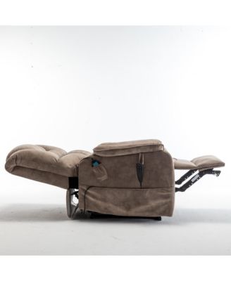 Electric Lift Relax Chair for Elderly, Power Recliner Lounge Sofa with 180degree(s) Flat Recline