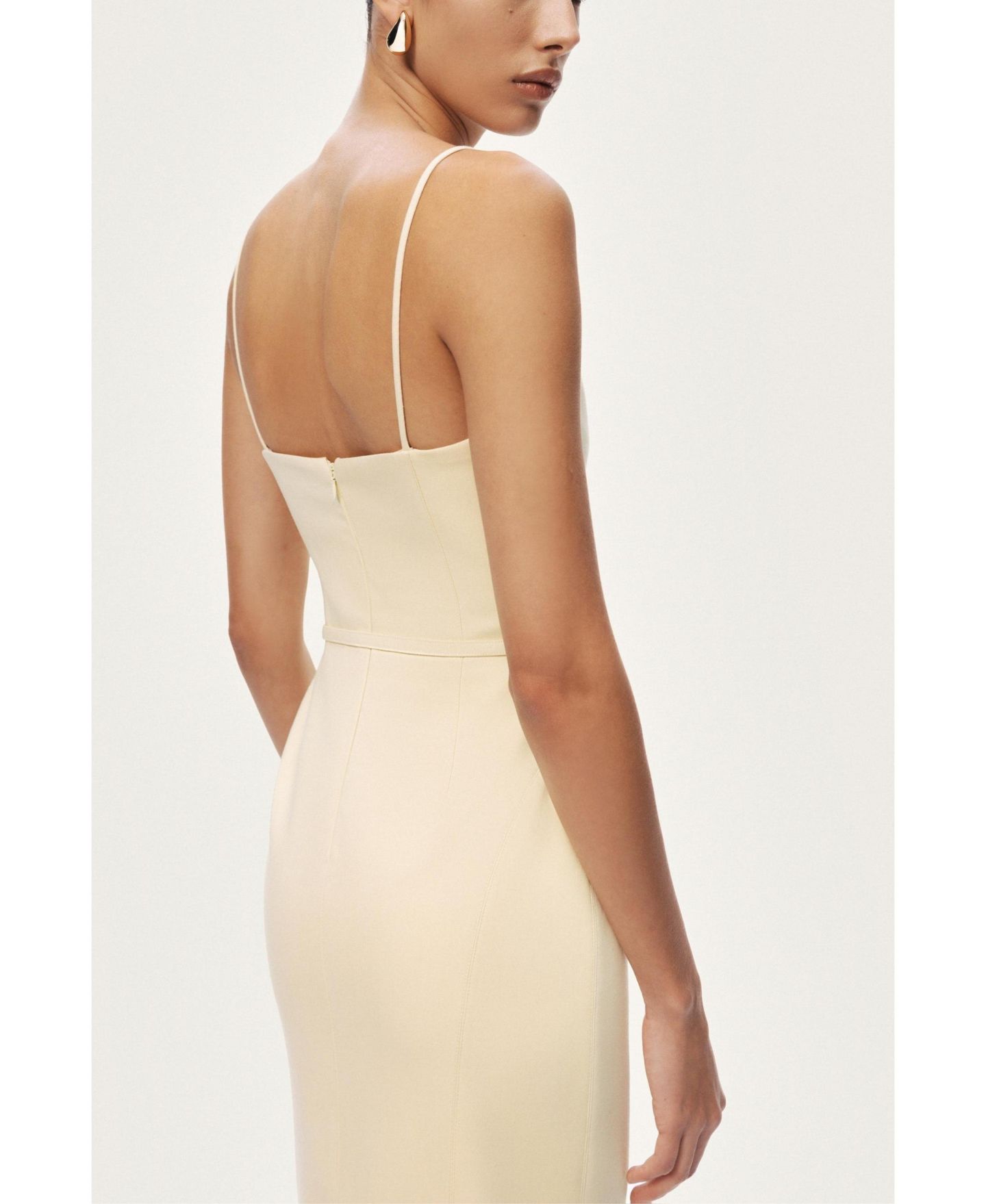 Женское платье NOCTURNE Strappy Belted Midi — фото 6