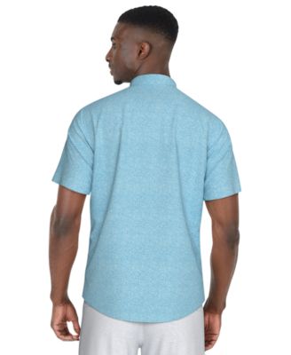 Men's Textured Short-Sleeve Fruit Print Shirt