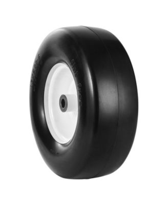 Lawn Mower Tires with Rim, 13x5-6", Tubeless, 2-Pack, Flat-Free PU Tires