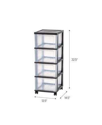 4-Drawer Narrow Cart