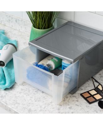 USA, Inc. 12" W Stackable Storage Drawer, Pack of 3