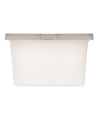 USA 14.5 Quart Snap Top Plastic Storage Box, 6 Pack