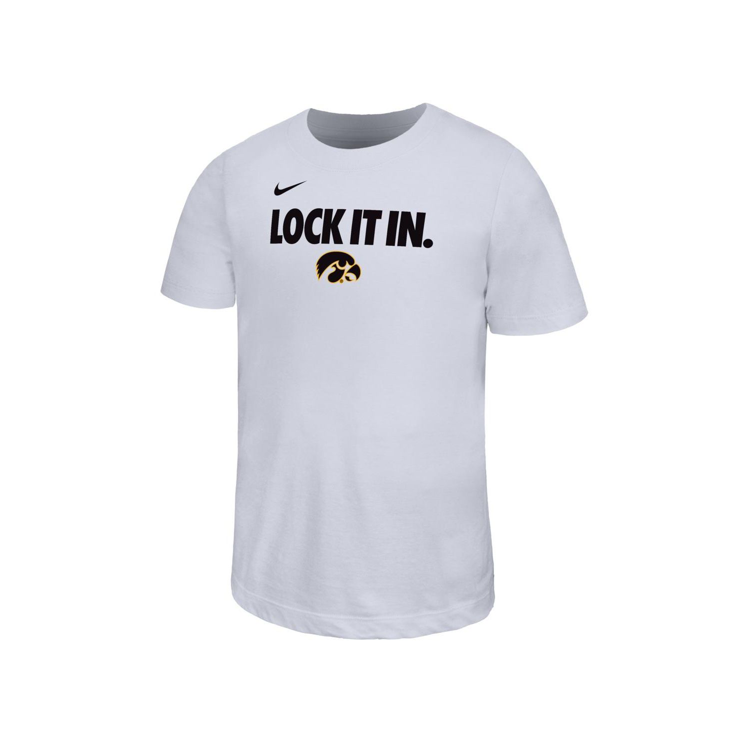 Big Boys and Girls White Iowa Hawkeyes 2026 On-Court Bench Legend Dri-FIT T-Shirt