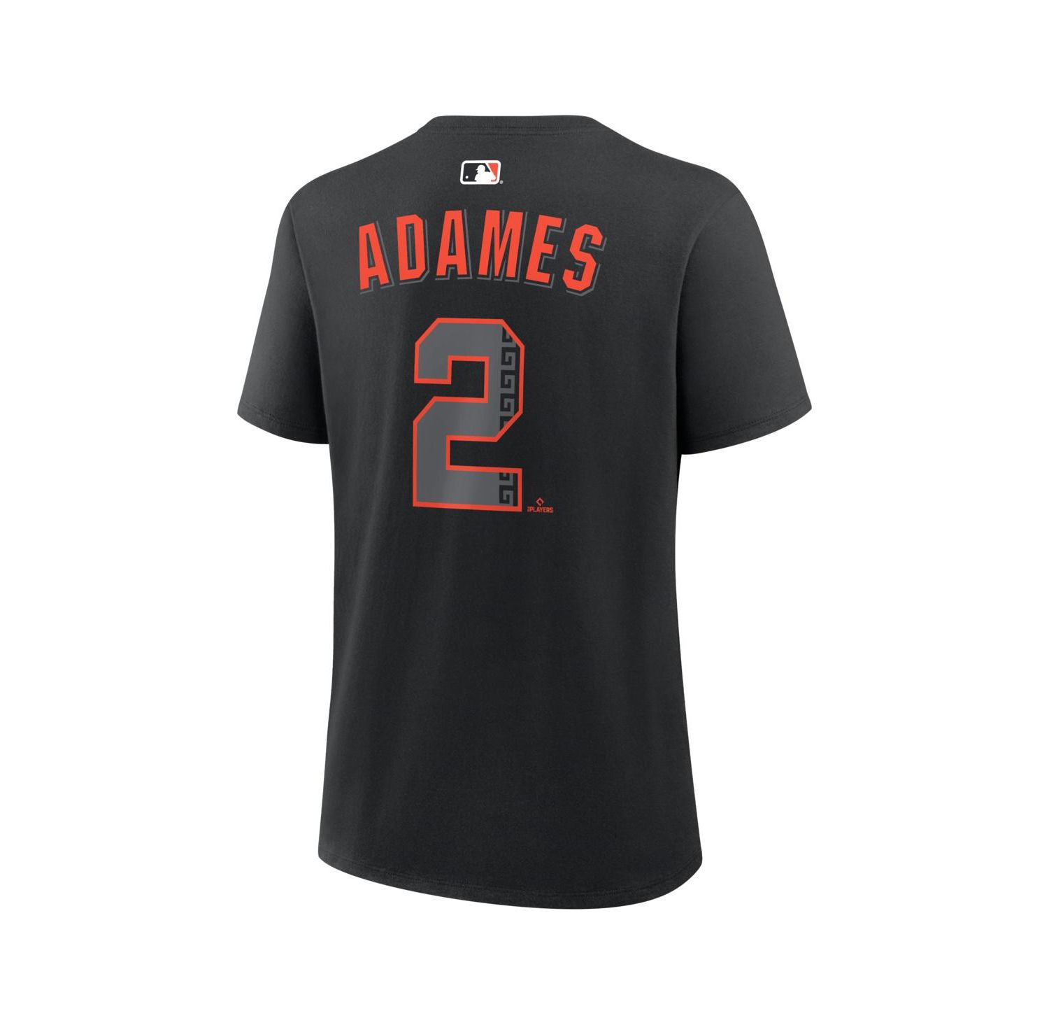 Women's Willy Adames Black San Francisco Giants Alternate Name & Number T-Shirt