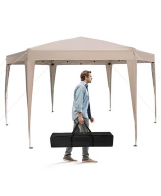 13 x 11.5 ft Hexagon Pop Up Canopy with Height Adjustable Legs