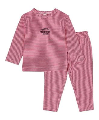 Kids Boys Mini-Stripe Cotton-Rich 2 Piece Lounge Set