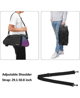 Waterproof Bike Rack Bag with Reflective Tail, Bicycle Rear Seat Trunk Storage with Shoulder Strap for Commuting Travel Cycling