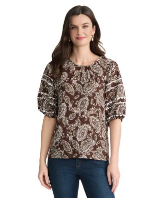 Women's Printed Crewneck Top
