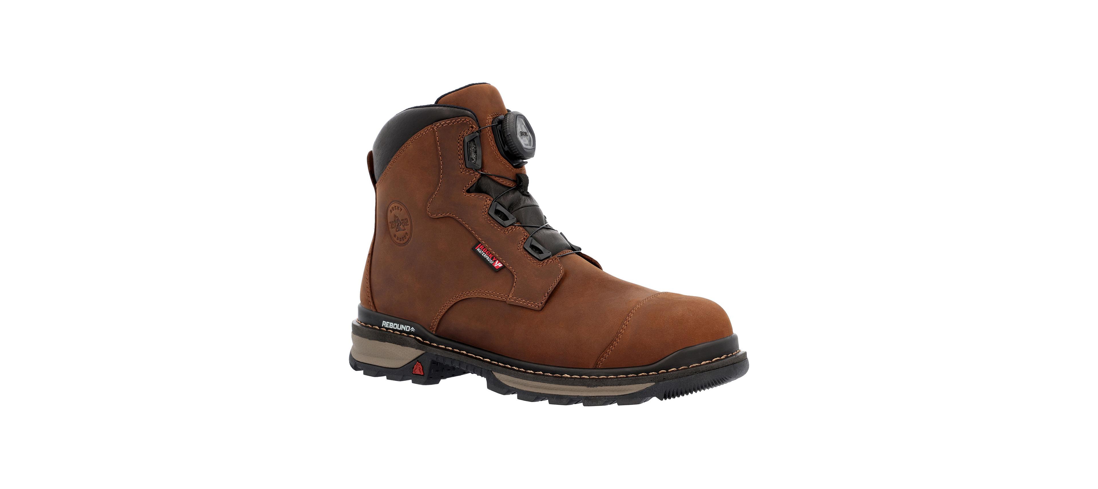 Rocky Men's Rams Horn Boa Composite Toe Waterproof Work Boot