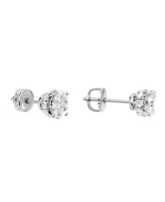 Diamond Stud Earrings (2 ct. t.w.) in 14k White Gold