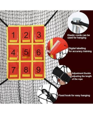 Adjustable Strike Zone Target for Baseball Net,Numbered Pitching Pad,Baseball Softball Target,Practice Throwing and Hitting with Accuracy