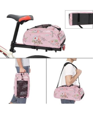 Bike Rack Bag Waterproof Bicycle Trunk Bag with Shoulder Strap, Rear Seat Carrier Storage for Commuting Travel Cycling