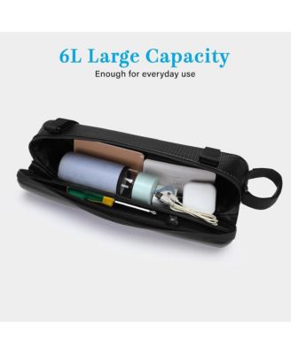 Waterproof Bike Frame Bag Hard Shell EVA Triangle Storage Bag 6L Bicycle Under Tube Tool Pouch for Cycling Commuting