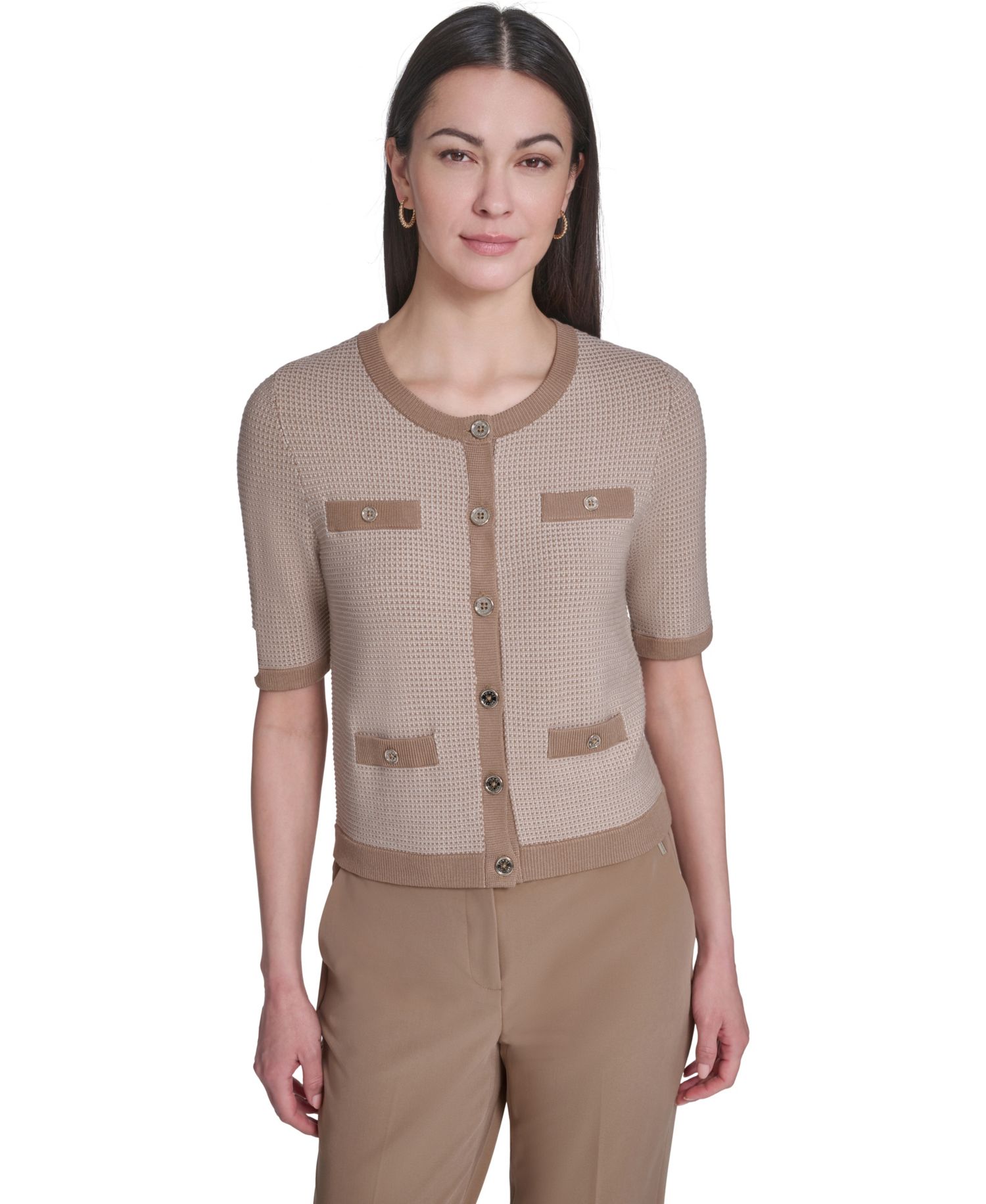 Women's Short-Sleeve Crewneck Sweater
