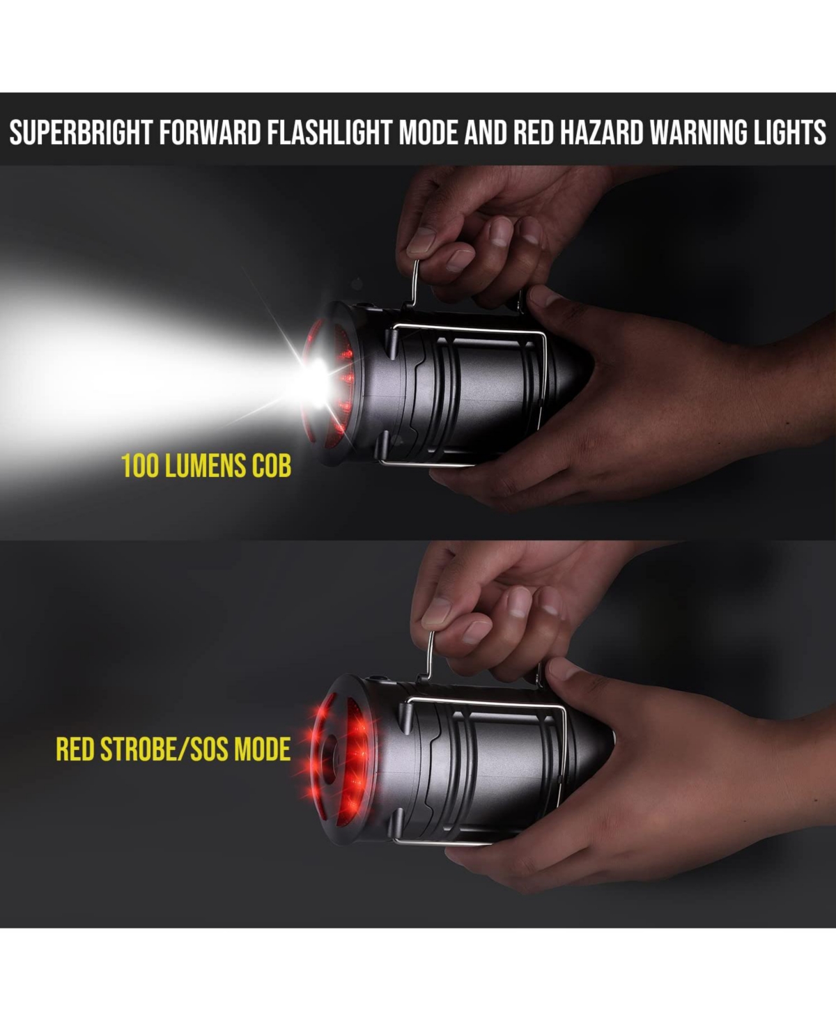 Gnuadz 4 Pack Led Camping Lantern Flashlight Light Hurricane Emergency 300 lumens