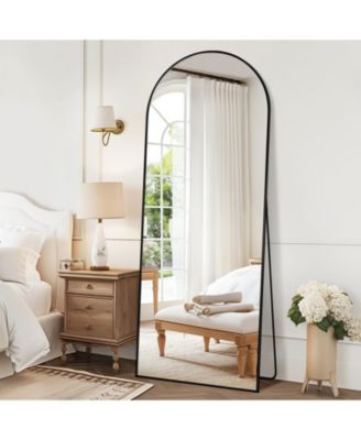 Full Length Mirror, 68"x26" Floor Mirro for Bedroom, Hanging Mounted for Living Room Cloakroom, Black