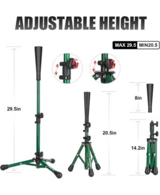 Baseball Tee Batting Tee Softball Tee Portable Travel Hitting Tee,Easy Adjustable Height,Stable Tripod Stand