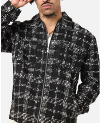 Men's Boucle Tweed Zip Jacket