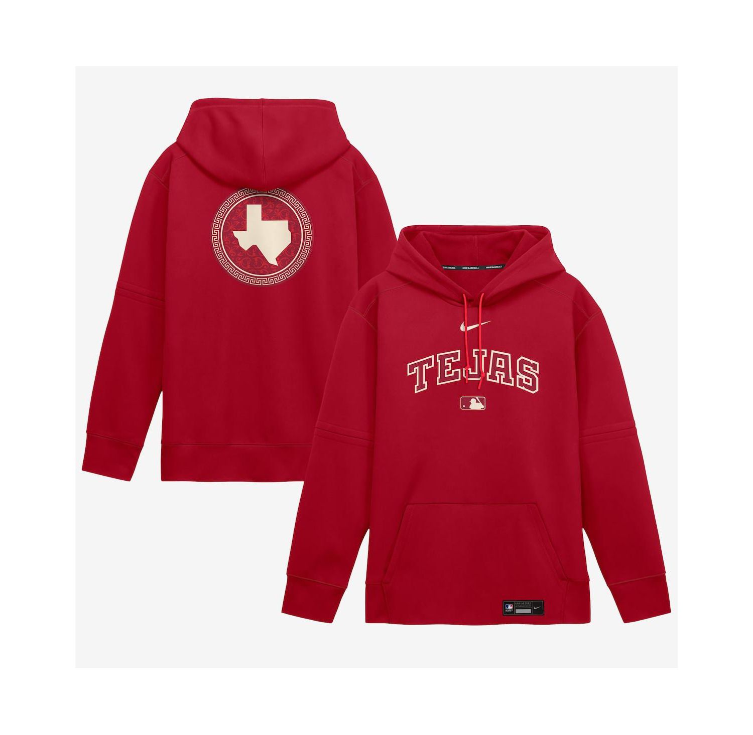 Men's Red Texas Rangers 2026 City Connect Authentic Collection Therma-FIT Hoodie