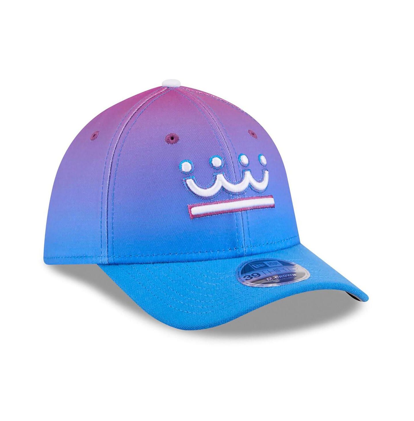 Мужская кепка New Era Black Kansas City Royals 2026 City Connect M-Crown 39THIRTY Flex Hat — фото 4
