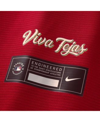 Men's Joc Pederson Red Texas Rangers 2026 City Connect Stadium Jersey