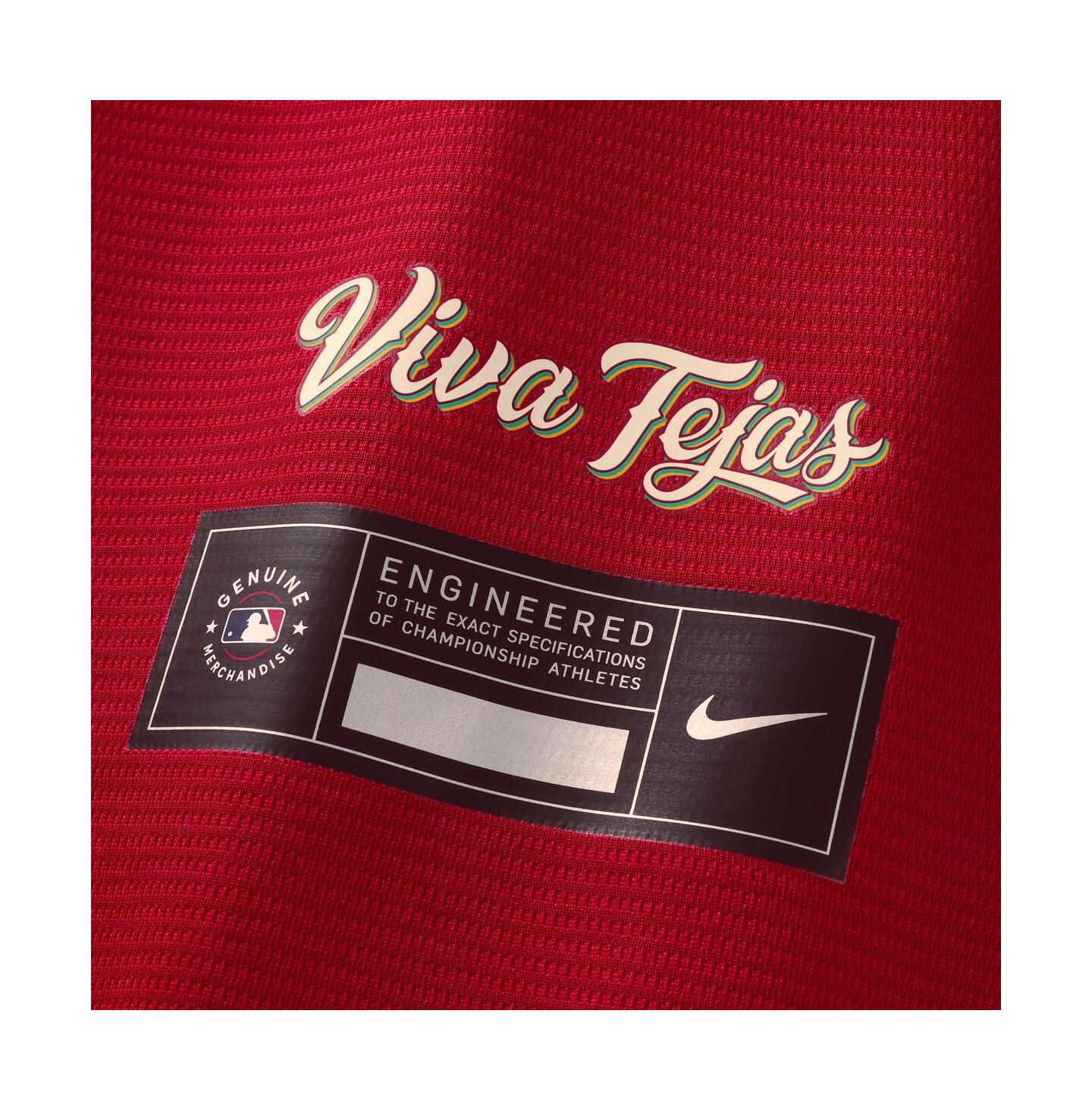 Мужской топ Nike Joc Pederson Red Texas Rangers 2026 City Connect Stadium Jersey — фото 7